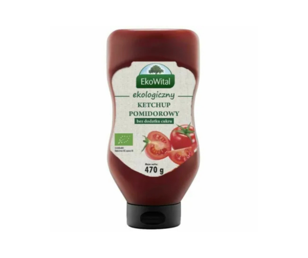 Ketchup Bez Dodatku Cukru BIO 470 g - Ekowital
