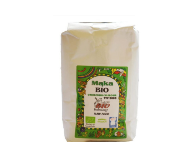 Mąka Orkiszowa razowa typ 2000 1kg BIO - Babalscy