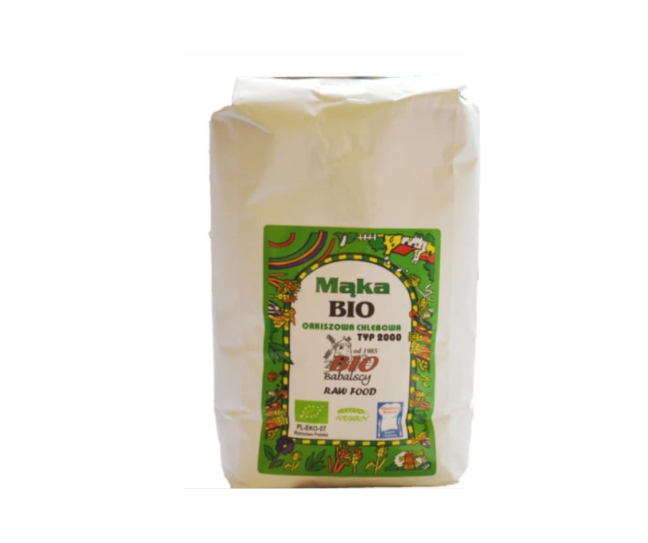Mąka Orkiszowa razowa typ 2000 1kg BIO - Babalscy