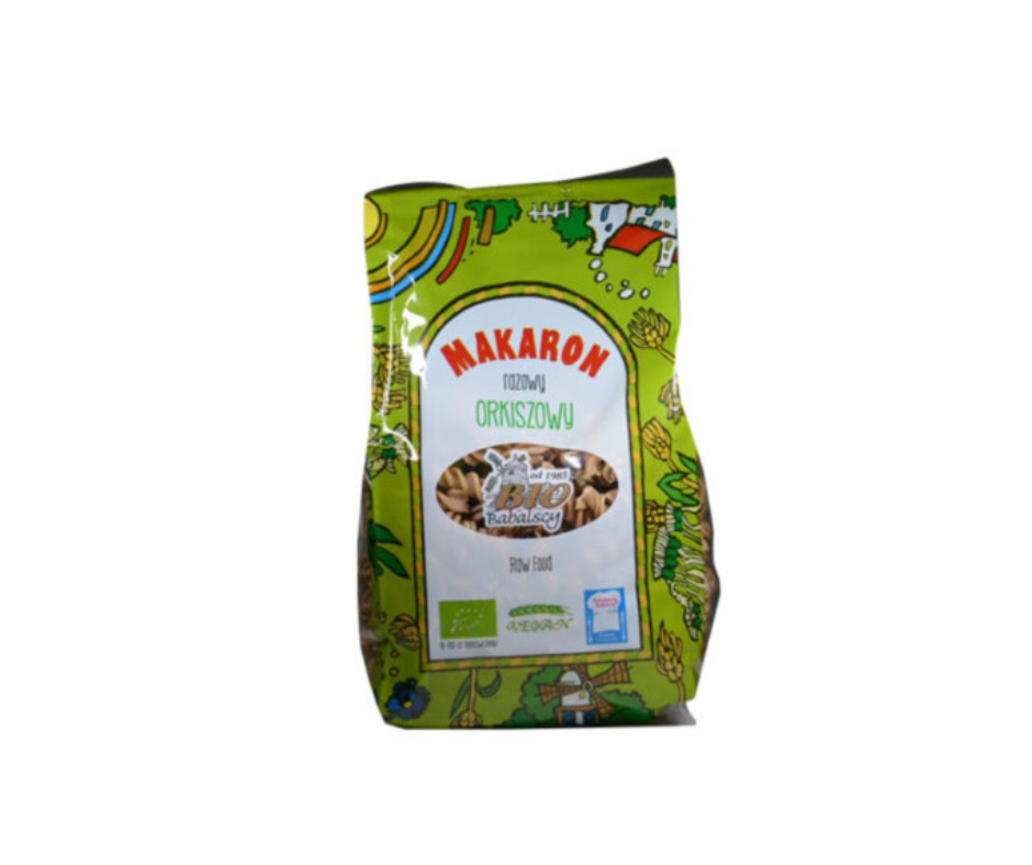 BIO Makaron razowy orkisz świderek Babalscy 400 g- Babalscy
