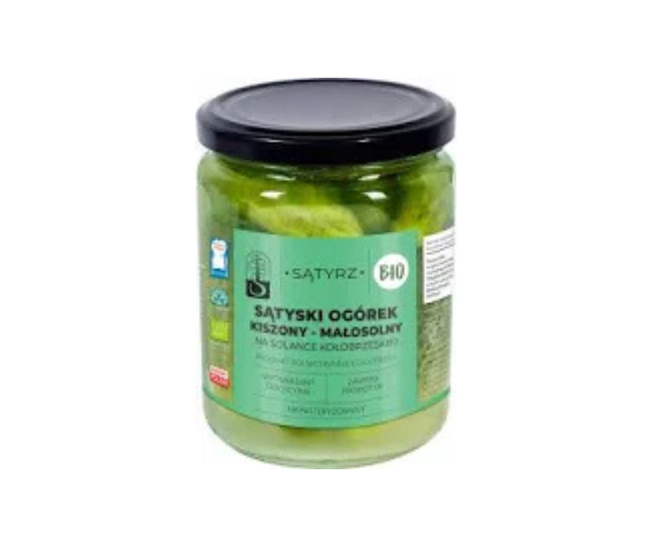 Ogórki małosolne sątyskie BIO 400 g (300 g) - Sątyrz
