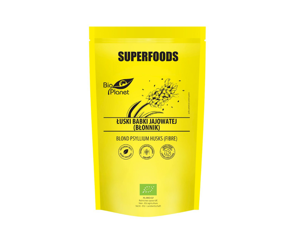 Łuski Babki Jajowatej Sproszkowane Bio 100 g - Bio Planet