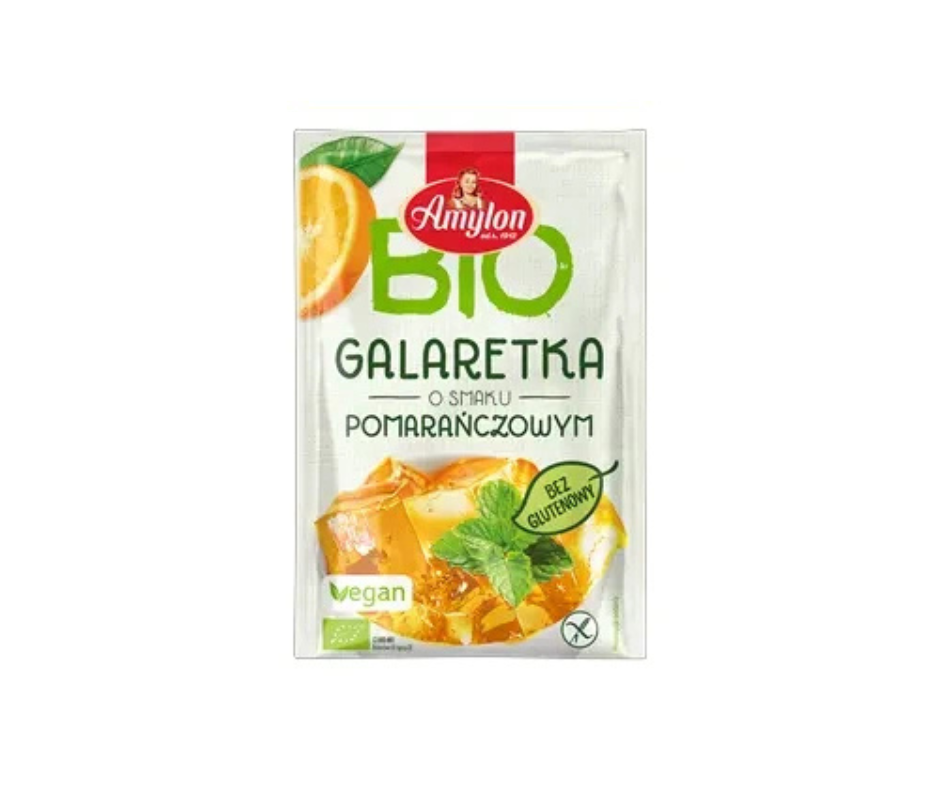 Galaretka pomarańczowa z agarem bezglutenowa 40 g - Amylon