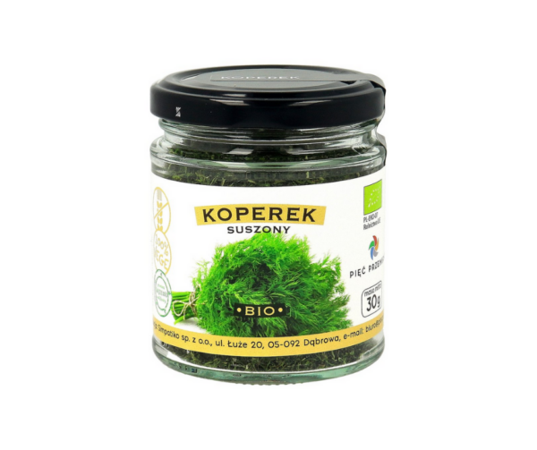 Koperek suszony bezglutenowy BIO 30g - Pięć Przemian