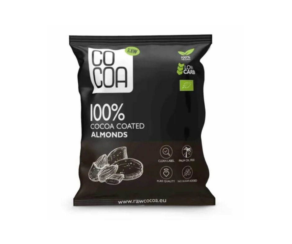 Migdały w Kakao Bez Dodatku Cukru Bio 70 g - Cocoa