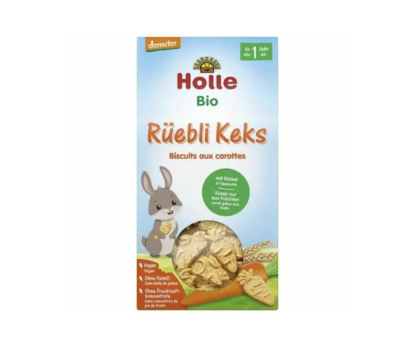 Ciastka Marchewkowo - Orkiszowe Bio Demeter od 1. Roku Życia 125 g - Holle Bio