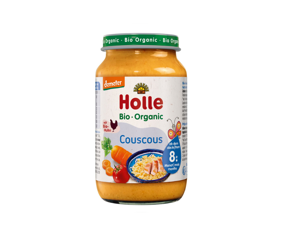 Warzywa z kurczakiem i kaszą kuskus od 8 msc. 220 g- Holle