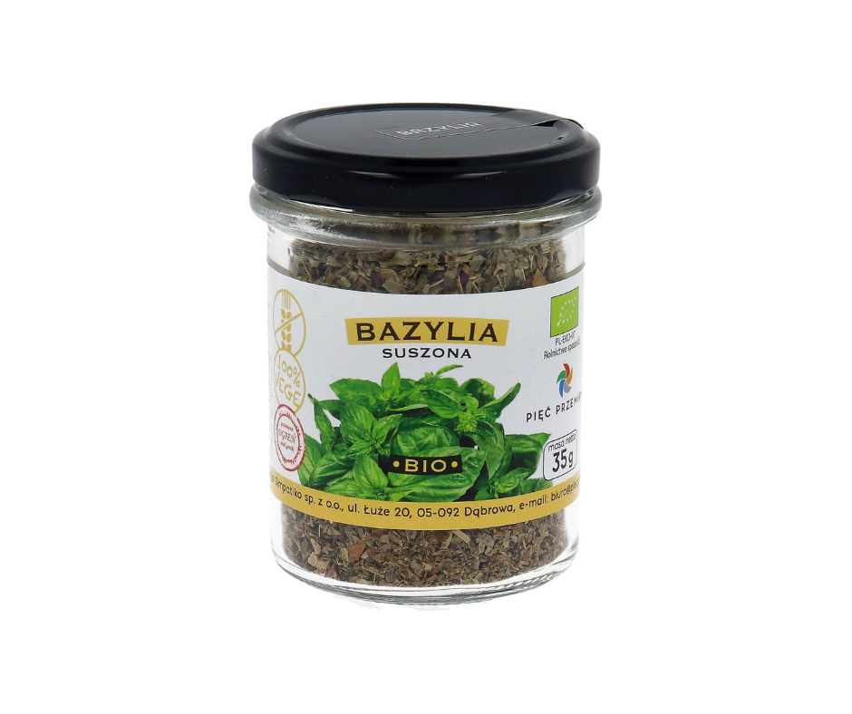 Bazylia suszona BIO 35 g - Pięć Przemian