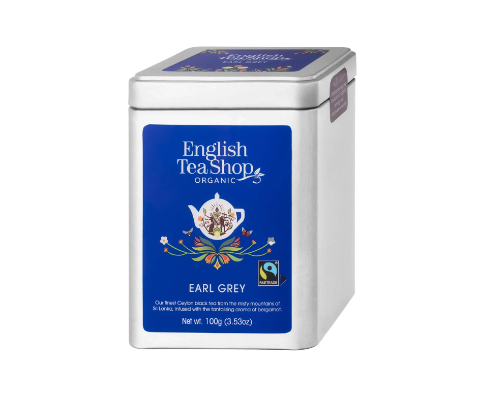 Herbata czarna z nutą bergamotki Earl Grey 100g puszka- English Tea Shop
