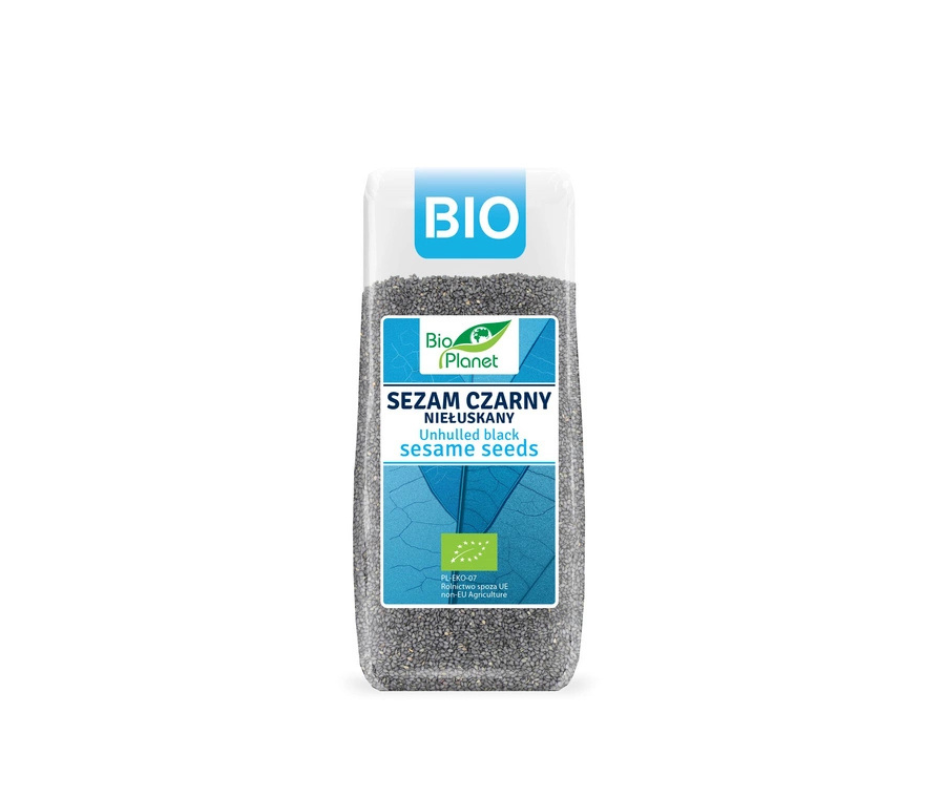 Sezam czarny niełuskany 200 g - Bio Planet