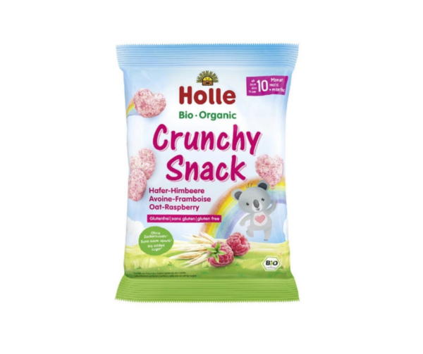 Chrupki kukurydziano owsiane malinowo bananowe bez dodatku cukru bezglutenowe od 10 msc. 30 g - Holle