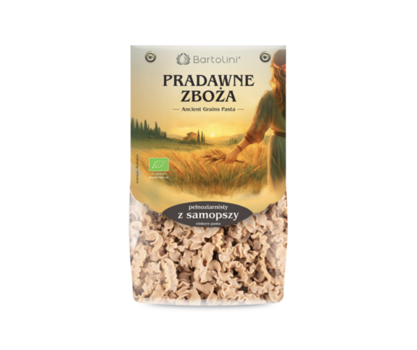 Makaron z samopszy pełnoziarnisty fala BIO 250g- Bartolini