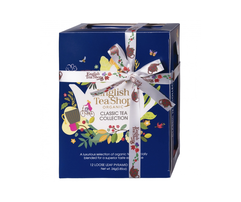 Kolekcja Herbat Klasycznych Bio Piramidki Blue – 12 Smaków (12 X 2 G) 24 G - ENGLISH TEA SHOP ORGANIC