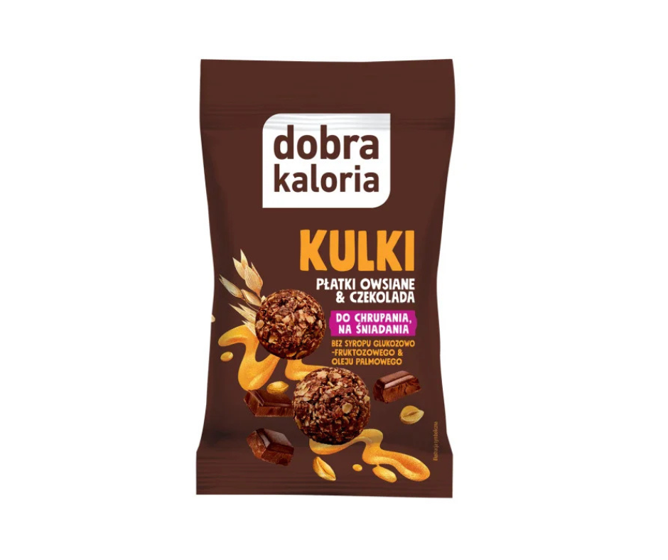 Kulki Płatki Owsiane i Czekolada 40 g- Dobra Kaloria