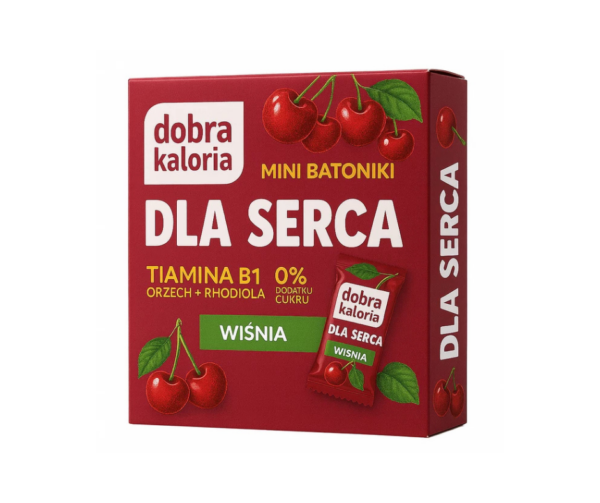Mini batoniki DLA SERCA wiśnia + tiamina, magnez, rhodiola 6x17g -Dobra Kaloria