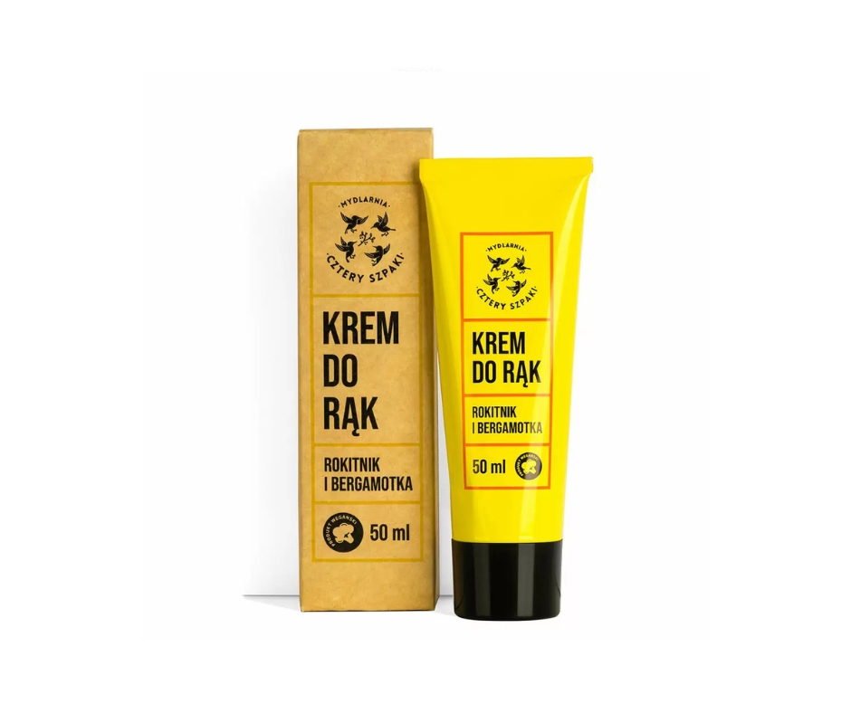 Krem do rąk Rokitnik - Bergamotka 50 ml - Cztery Szpaki