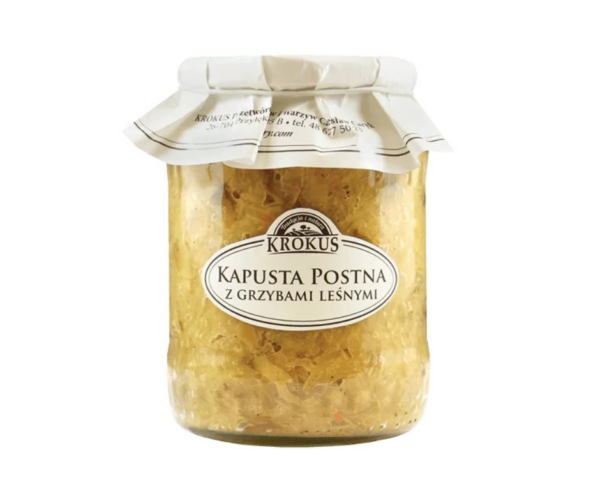 Kapusta postna kiszona z grzybami leśnymi 670 g - Krokus