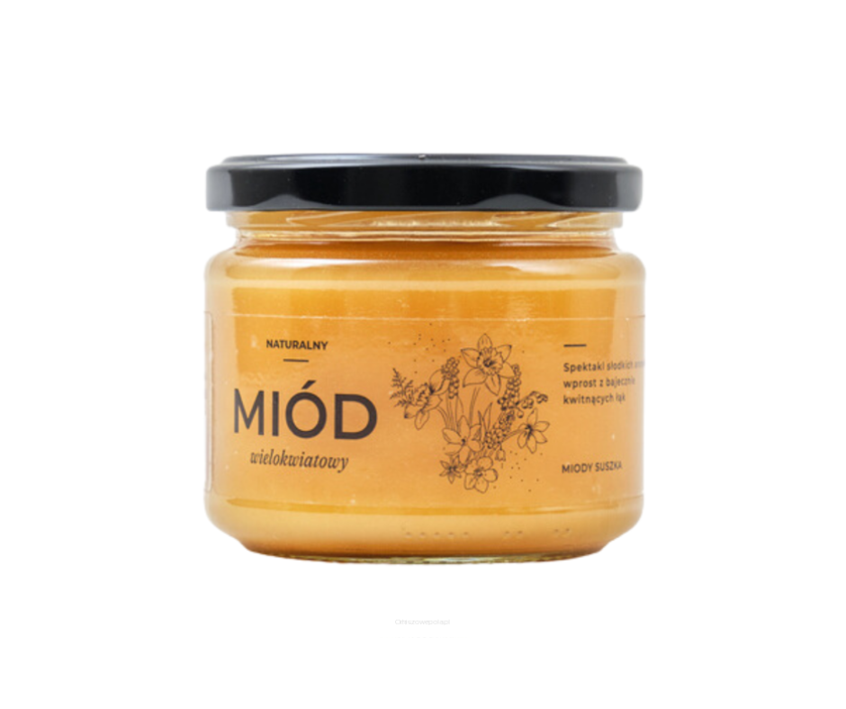 Miód wielokwiatowy 400g -Miody Suszka