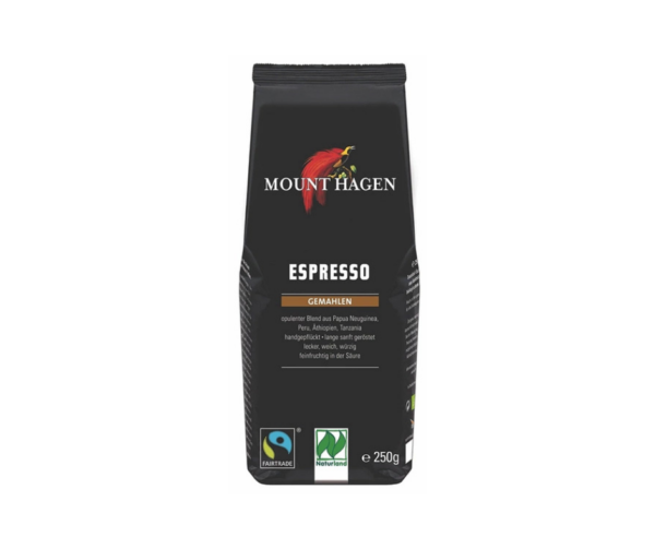 Kawa Mielona Espresso Fair Trade Bio 250 g - Mount Hagen