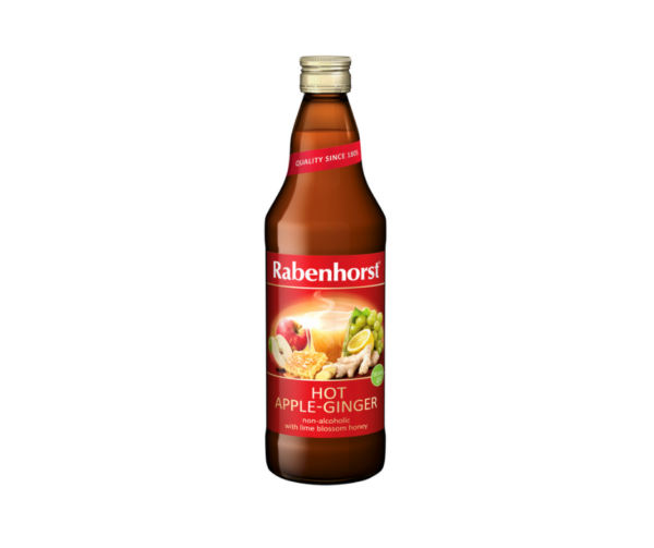 Grzaniec bezalkoholowy, jabłko-imbir-miód lipowy, BIO, 750ml- Rabenhorst