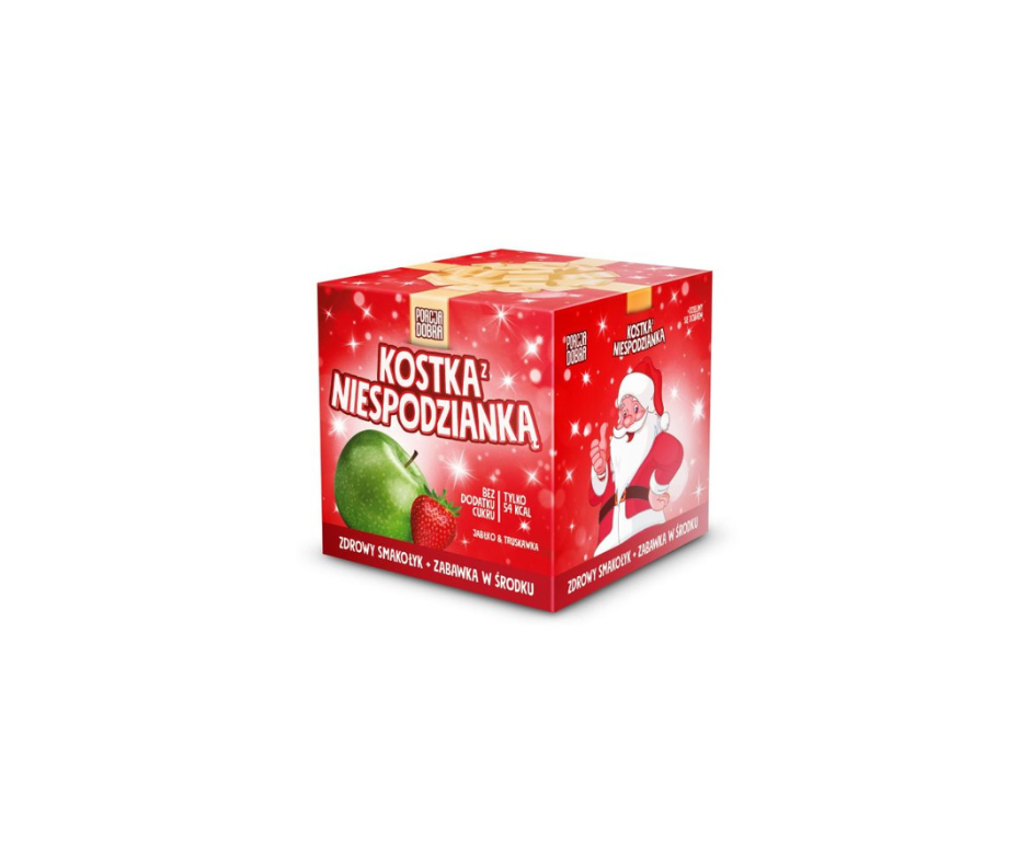 Kostka świąteczna jabłkowo-truskawkowa 16 g- Porcja Dobra