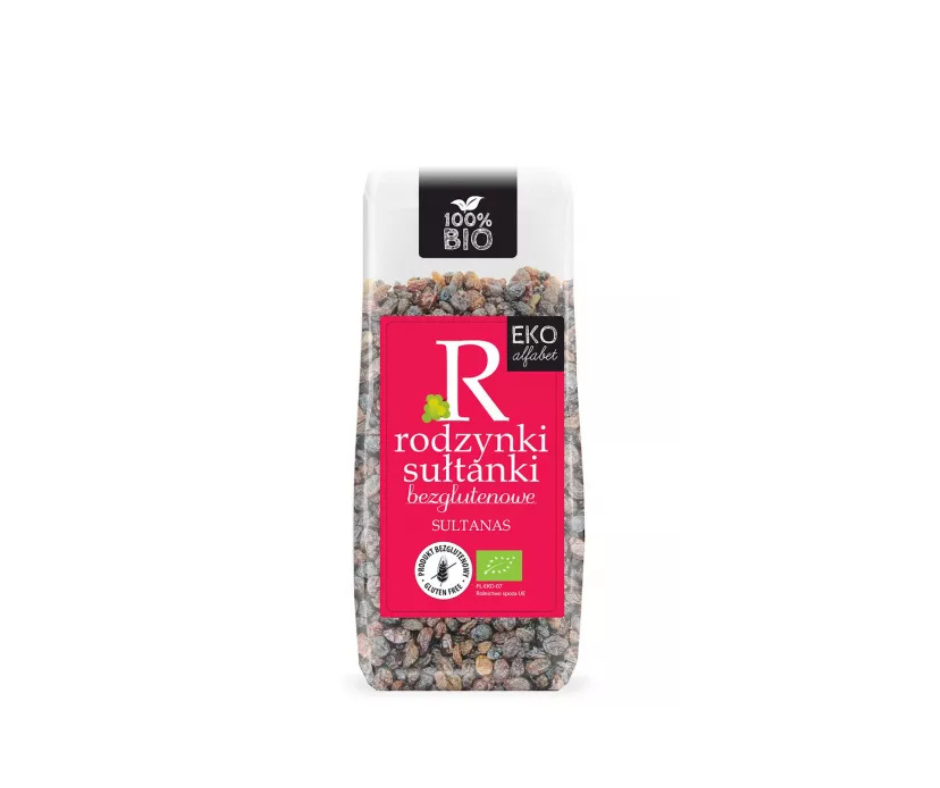 Rodzynki sułtanki bezglutenowe 200 g Bio- Eko Alfabet