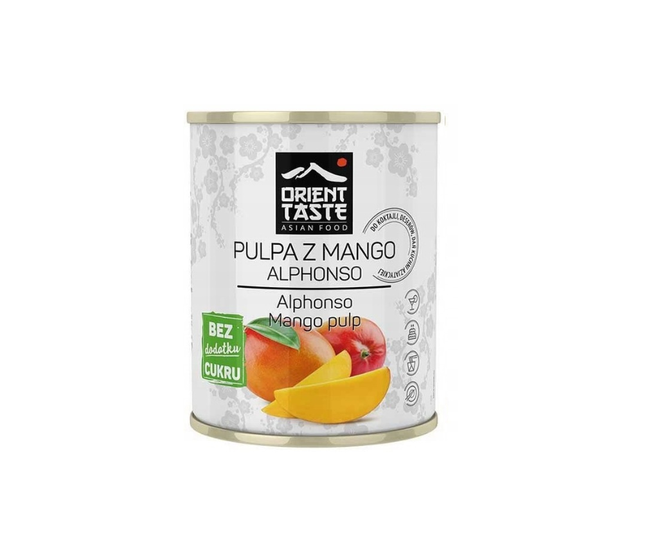 Pulpa z mango Alphonso Bez Cukru 850 g- Orient Taste