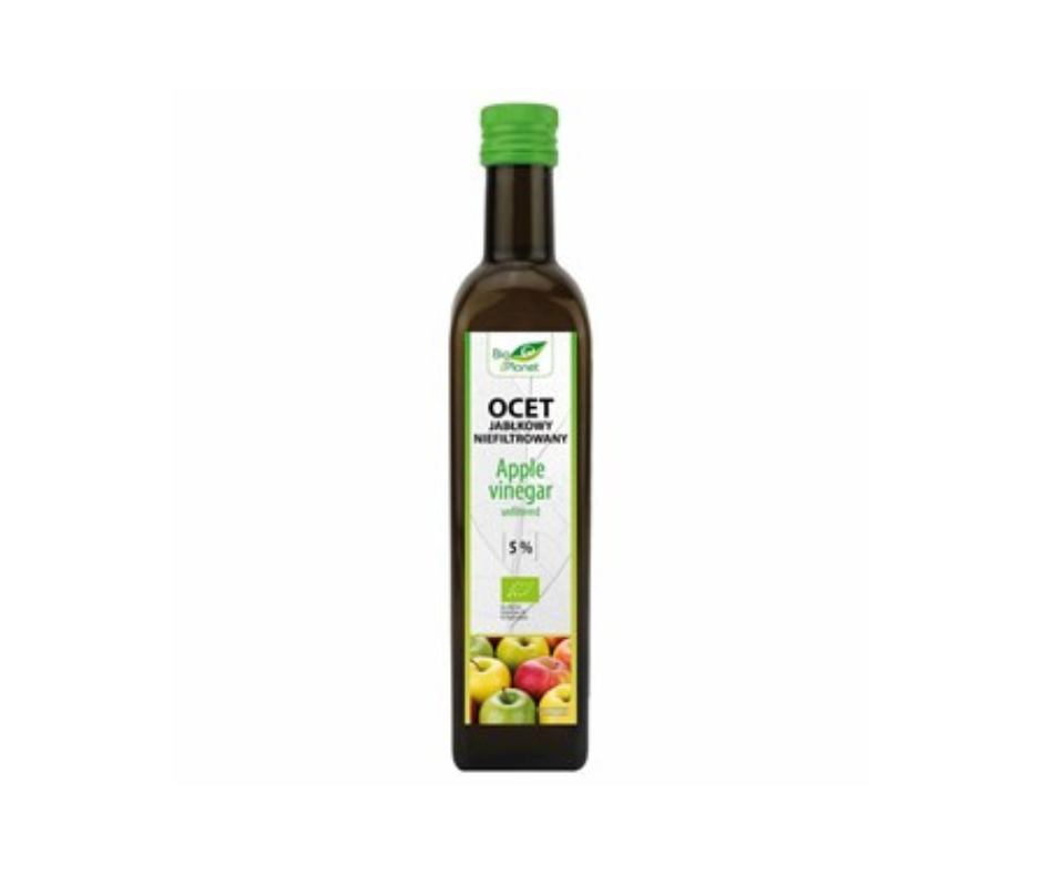 Ocet jabłkowy 5% niefiltrowany bio 500ml- Bio Planet
