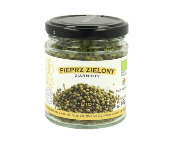 Pieprz Zielony Ziarnisty BIO 65 g - Pięć Przemian