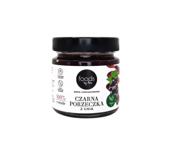 Dżem 100% czarna porzeczka z chia, 200 g- Foods by Ann