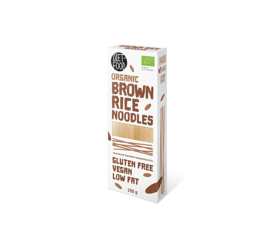 Makaron z ryżu brązowego, BIO, 250g- Diet-Food