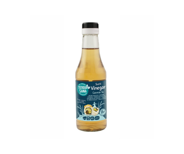 Ocet Ryżowy do sushi niesłodzony, bezglutenowy 250 ml - Terrasana