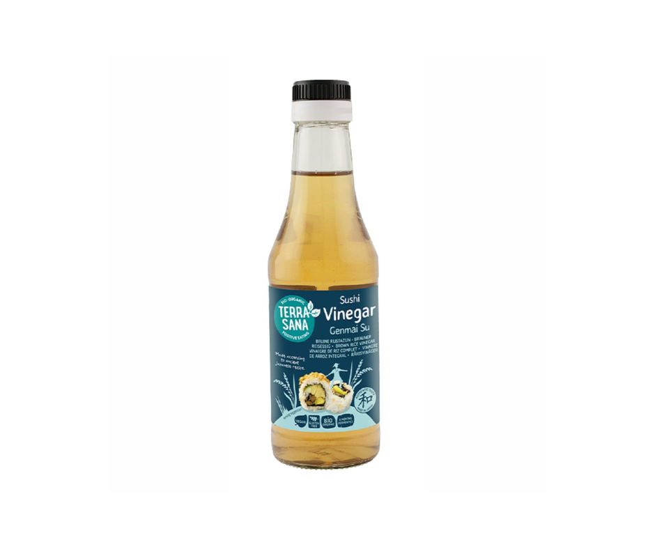 Ocet Ryżowy do sushi niesłodzony, bezglutenowy 250 ml - Terrasana