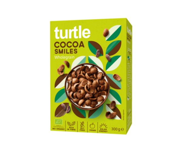 Muszelki kakaowe bio 300 g- Turtle