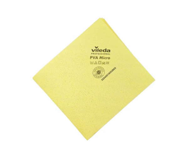 Ścierka z mikrofibry i PVA żółta 38×35 cm -Vileda Professional 