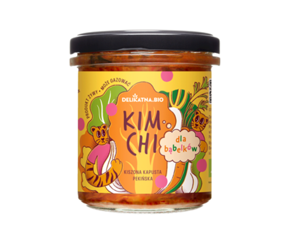 Kimchi dla bąbelków bio 300 g - Delikatna.bio