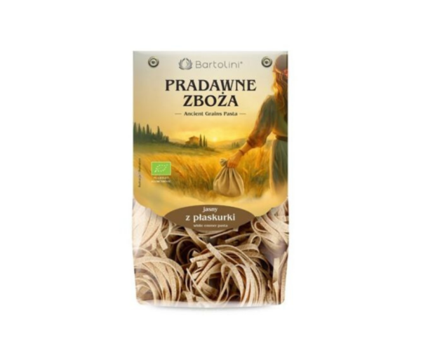 Makaron z płaskurki gniazda jasny (tagliatelle) BIO 250g Pradawne zboża - Bartolini