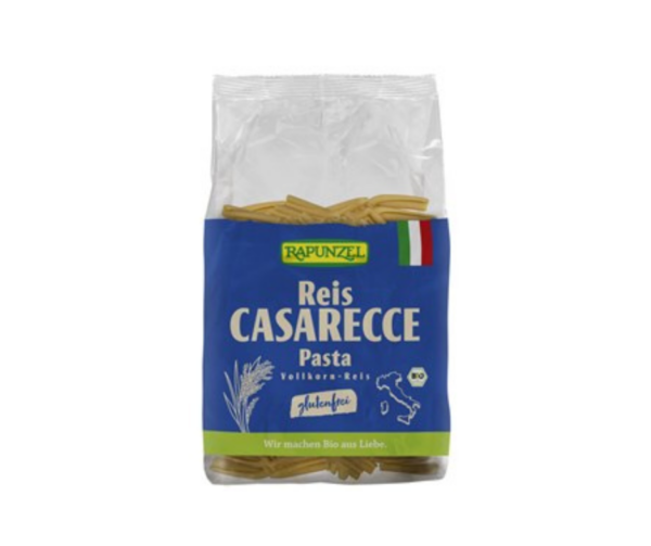 Makaron ryżowy razowy Casarecce bezglutenowy bio 250g- Rapunzel