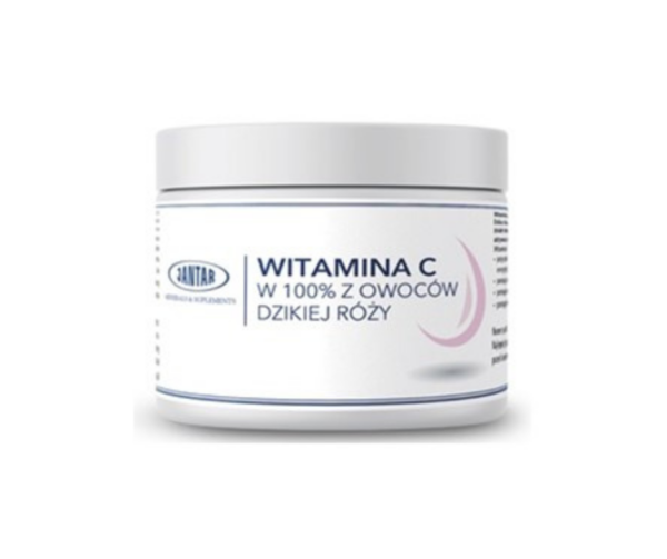 Witamina C z dzikiej róży w proszku (1000 mg) 300 g - Jantar