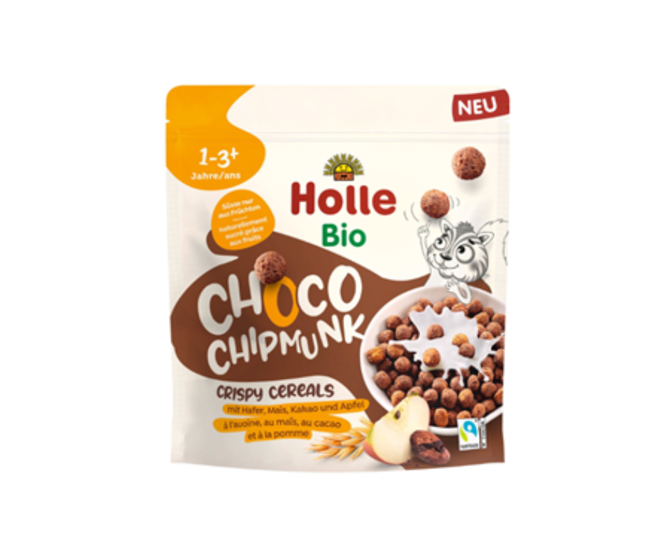 Kulki zbożowe kakaowa wiewiórka bez dodatku cukrów od 1r.ż Fair trade bio 125g- Holle