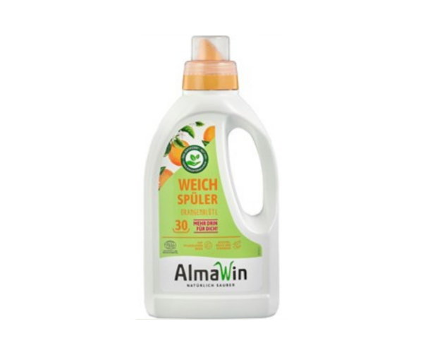 Płyn do zmiękczania tkanin pomarańczowy (koncentrat) ECO 750 ml (30 PRAŃ) - Almawin