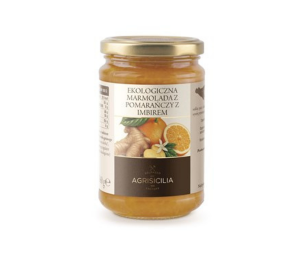 Marmolada z pomarańczy z imbirem bio 360 g- Agrisicilia