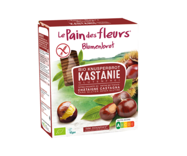 Pieczywo chrupkie błonnikowe kasztanowe bezglutenowe bio 150 g - Le Pain Des Fleurs