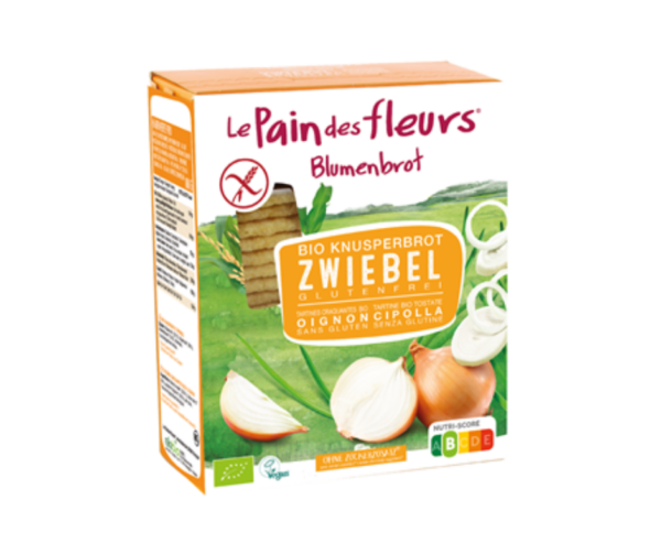 Pieczywo chrupkie cebulowe bezglutenowe bio 150 g - Le Pain Des Fleurs