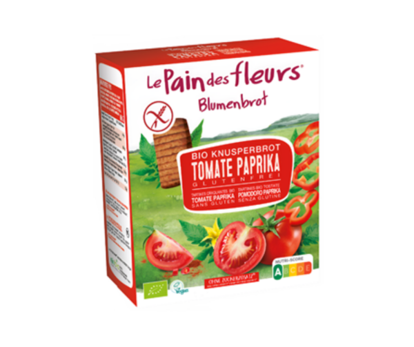 Pieczywo chrupkie pomidorowo-paprykowe bezglutenowe bio 150 g - Le Pain Des Fleurs