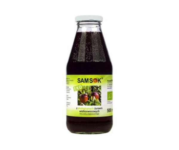 Sok z żurawin wielkoowocowych NFC bio 500 ml  - Sam Sok VIANDS