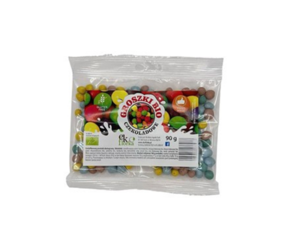 Groszki w czekoladzie bezglutenowe bio 90g- Ekoflorka