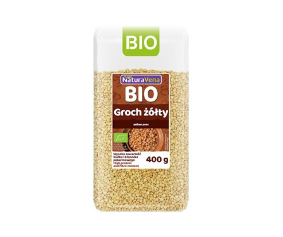 Groch żółty bio 400g- Naturavena