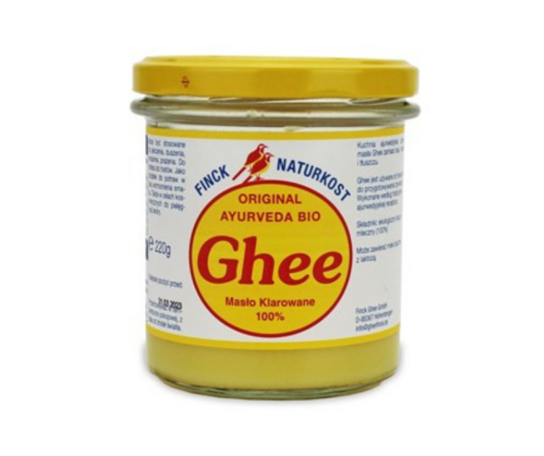 FINCK AYURVEDA Masło klarowane (Ghee) BIO 220g (242ml)