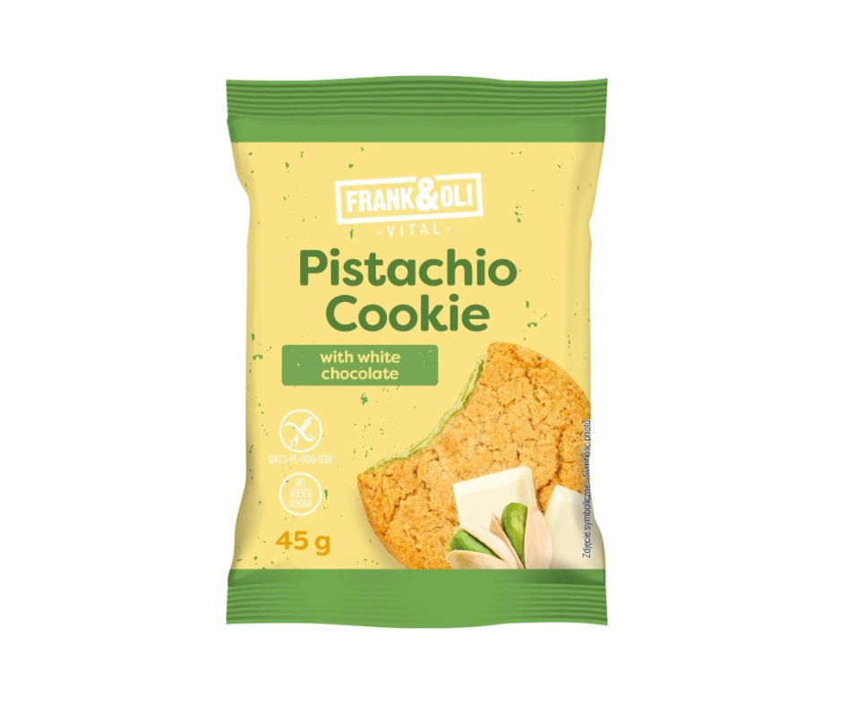 Ciastko pistacjowe biała czekolada 45g- Frank&Oli